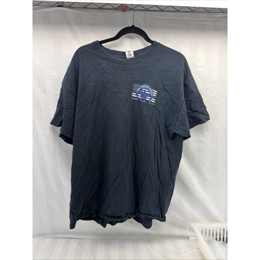 Back The Blue T Shirt Police Officer Xl Protect Honor Serve Pride